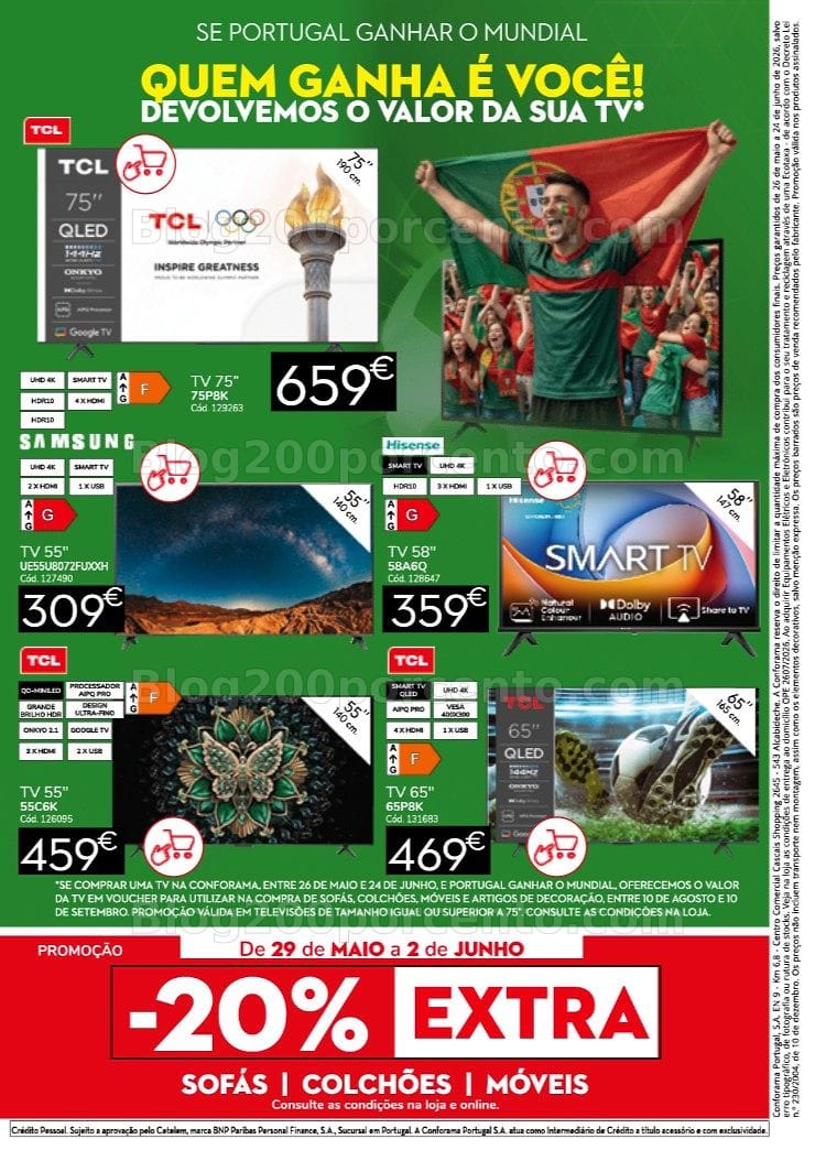 Antevisão Folheto CONFORAMA Promoções até 24 junho